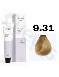 Kincrem Color Vegan 9.31 Rubio Muy Claro Dorado Ceniza 100ml