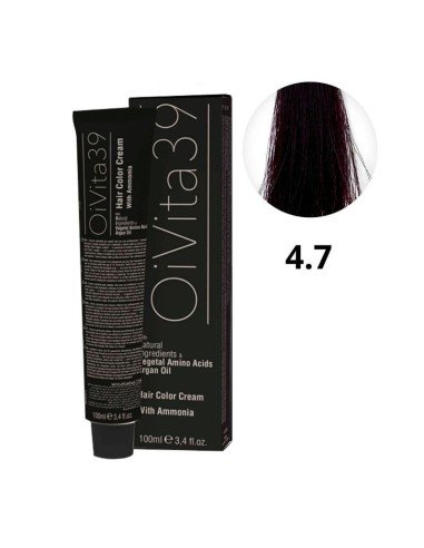 Oivita39 Nº 4.7 Castaño Violeta – Tinte Profesional 100 Ml