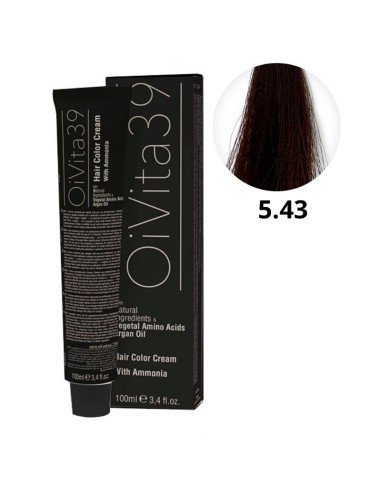 Oivita39 Nº 5.43 Castaño Claro Cobrizo Dorado – Tinte Profesional 100 Ml