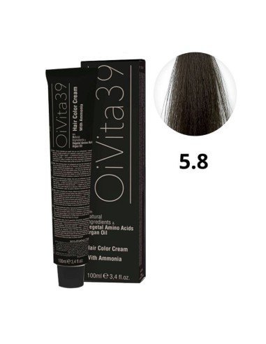 Oivita39 Nº 5.8 Castaño Claro Mate – Tinte Profesional 100 Ml