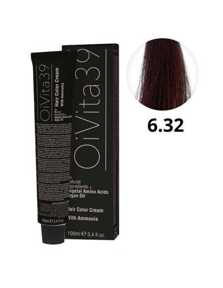 Oivita39 Nº 6.32 Rubio Oscuro Marrón Dorado – Tinte Profesional 100 Ml