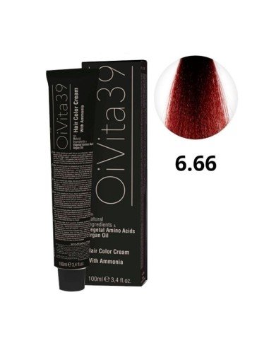Oivita39 Nº 6.66 Rojo Intenso – Tinte Profesional 100 Ml
