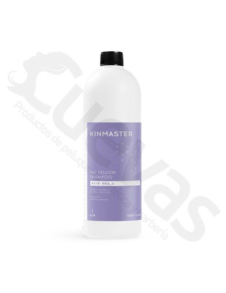 Kin Cosmetics Kinmaster No Yellow Champú Matizador Antiamarillo 1000 Ml
