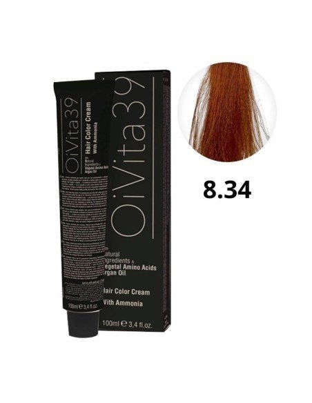 Oivita39 Nº 8.34 Rubio Claro Dorado Cobre – Tinte Profesional 100 Ml
