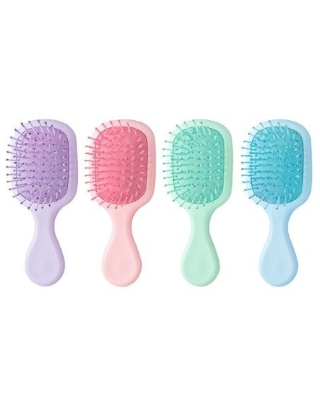 Cepillo Mini Colores Pastel – Cepillo Pequeño Para Peinar Desenredar