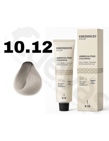 Kinessences Tinte Sin Amoniaco 10.12 Rubio Platino Ceniza Irisado 100 Ml