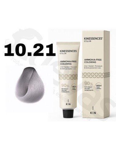 Kinessences Tinte Sin Amoniaco 10.21 Rubio Platino Irisado Ceniza 100 Ml