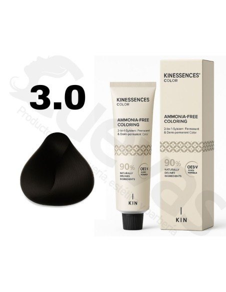 Kinessences Tinte Sin Amoniaco 3.0 Castaño Oscuro 100 Ml