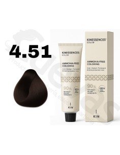 Kinessences Tinte Sin Amoniaco 4.51 Castaño Medio Marrón Ceniza 100 Ml