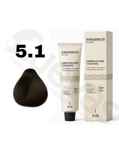 Kinessences Tinte Sin Amoniaco 5.1 Castaño Claro Ceniza 100 Ml