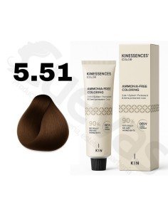 Kinessences Tinte Sin Amoniaco 5.51 Castaño Claro Marrón Ceniza 100 Ml