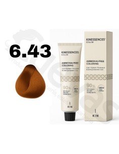 Kinessences Tinte Sin Amoniaco 6.43 Rubio Oscuro Cobrizo Dorado 100 Ml