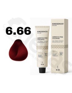 Kinessences Tinte Sin Amoniaco 6.66 Rubio Oscuro Rojo Intenso 100 Ml