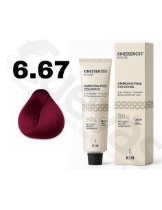 Kinessences Tinte Sin Amoniaco 6.67 Rubio Oscuro Rojo Violeta 100 Ml