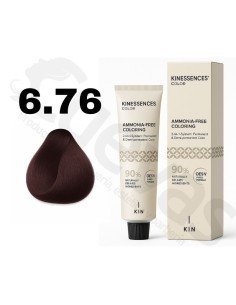 Kinessences Tinte Sin Amoniaco 6.76 Rubio Oscuro Violeta Rojizo 100 Ml