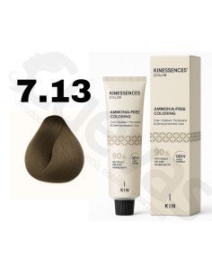 Kinessences Tinte Sin Amoniaco 7.13 Rubio Medio Ceniza Dorado 100 Ml