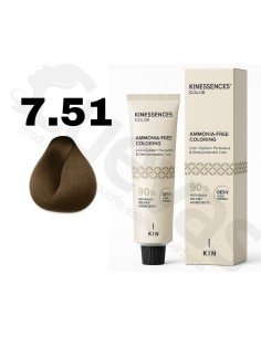 Kinessences Tinte Sin Amoniaco 7.51 Rubio Medio Marron Moka 100 Ml