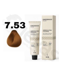 Kinessences Tinte Sin Amoniaco 7.53 Rubio Medio Marron Dorado 100 Ml
