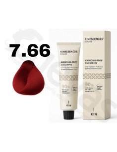 Kinessences Tinte Sin Amoniaco 7.66 Rubio Medio Rojo Intenso 100 Ml