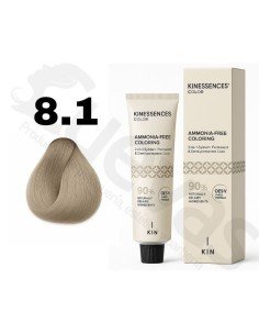 Kinessences Tinte Sin Amoniaco 8.1 Rubio Claro Ceniza 100 Ml