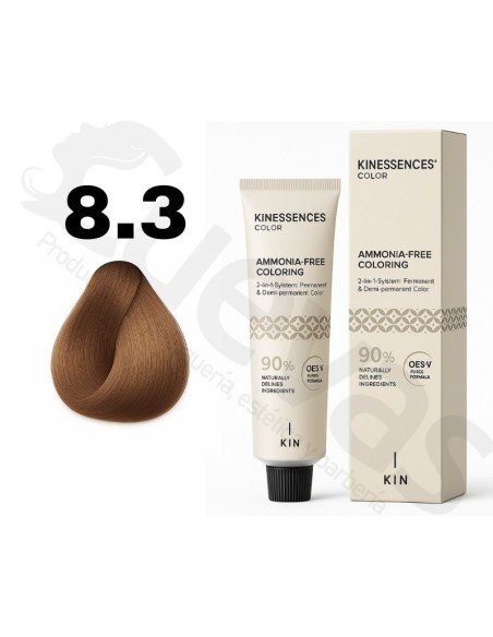 Kinessences Tinte Sin Amoniaco 8.3 Rubio Claro Dorado 100 Ml