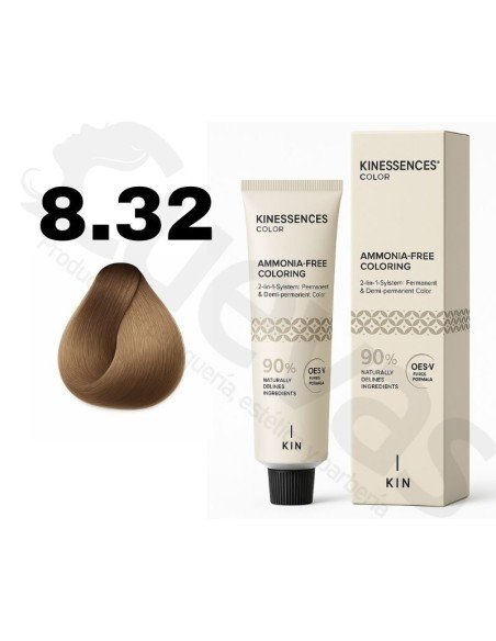 Kinessences Tinte Sin Amoniaco 8.32 Rubio Claro Beige 100 Ml
