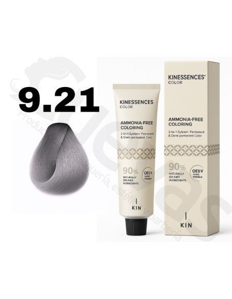 Kinessences Tinte Sin Amoniaco 9.21 Rubio Muy Claro Irisado Ceniza 100 Ml