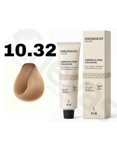 Kinessences Tinte Sin Amoniaco 10.32 Rubio Platino Dorado Irisado 100 Ml
