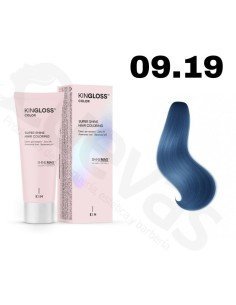 Kingloss Tinte Sin Amoniaco 09.19 Rubio Muy Claro Ceniza Azul 50 Ml