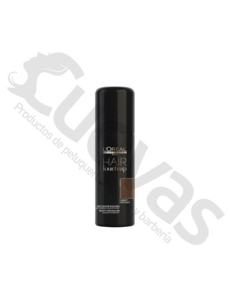 L'Oreal Hair Touch Up Light Brown Castaño Claro Spray Cubre Raíces 75 Ml