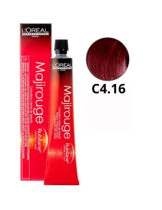 L'oreal Professionnel Majirouge - Nº 4.16 Castaño Ceniza Rojizo - 50 Ml
