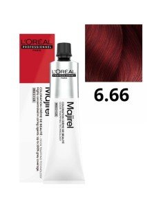 L'oreal Tinte Majirouge – Nº 6.66 Rubio Oscuro Rojo Profundo – 50 Ml