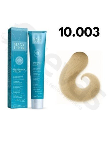 Tinte Maxylook 10.003 Rubio Platino Natural Cálido 100 Ml