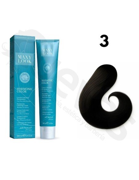 Tinte Maxylook 3 Castaño Oscuro 100 Ml