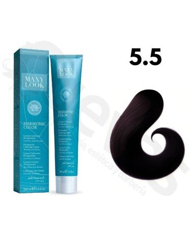 Tinte Maxylook 5.5 Castaño Claro Caoba 100 Ml