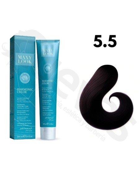 Tinte Maxylook 5.5 Castaño Claro Caoba 100 Ml