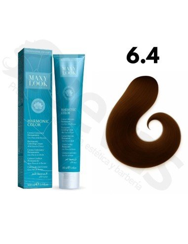 Tinte Maxylook 6.4 Rubio Oscuro Cobrizo 100 Ml