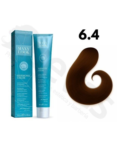 Tinte Maxylook 6.4 Rubio Oscuro Cobrizo 100 Ml