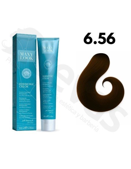 Tinte Maxylook 6.56 Rubio Oscuro Caoba Rojo 100 Ml