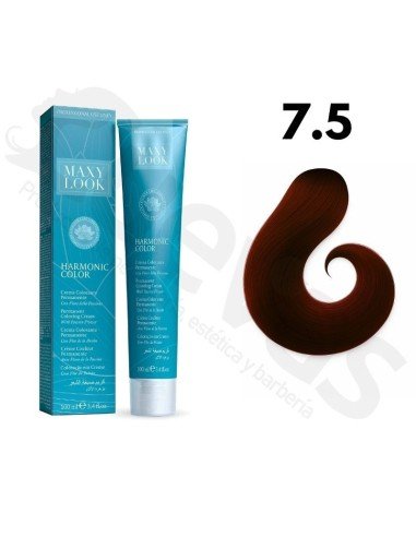 Tinte Maxylook 7.5 Rubio Medio Caoba 100 Ml