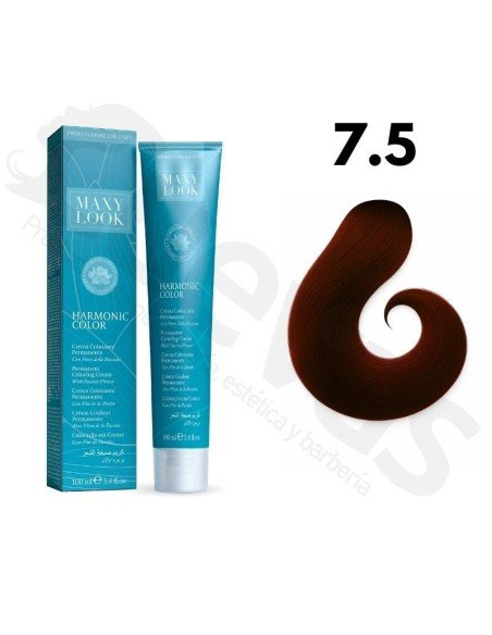 Tinte Maxylook 7.5 Rubio Medio Caoba 100 Ml