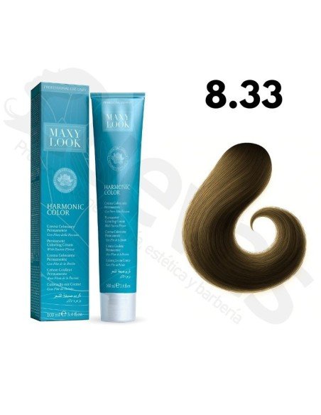 Tinte Maxylook 8.33 Rubio Claro Dorado Intenso 100 Ml