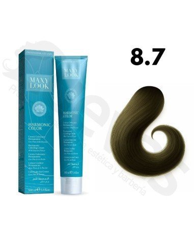 Tinte Maxylook 8.7 Rubio Claro Oliva 100 Ml