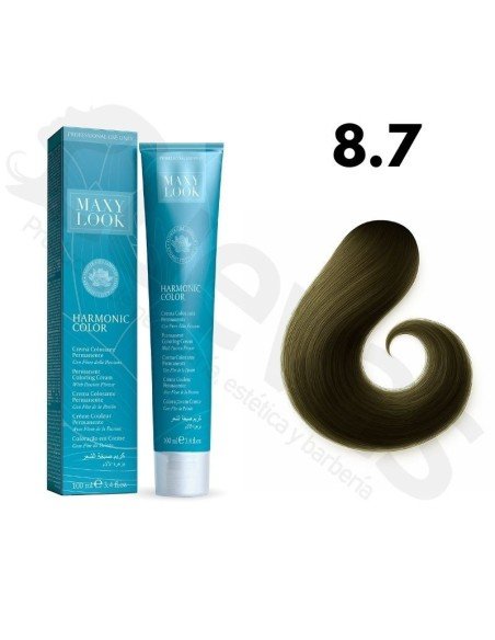 Tinte Maxylook 8.7 Rubio Claro Oliva 100 Ml