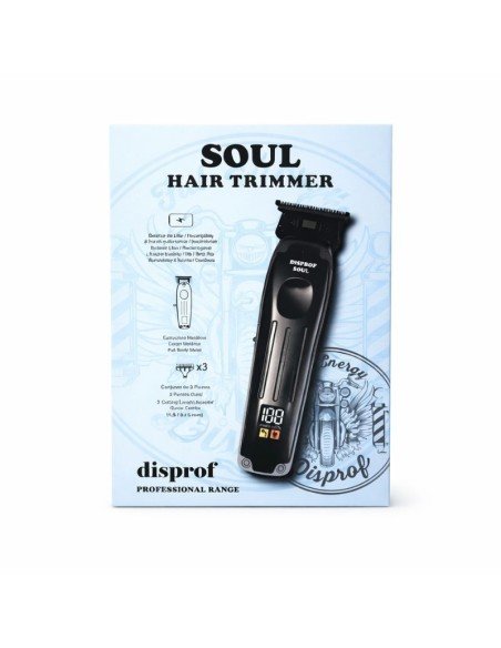 Disprof Soul Hair Trimmer Máquina Trimmer Patillera Profesional Inalámbrica Con Pantalla Digital