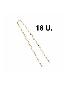 Horquilla Invisible Ondulada Rubia Susan 6 Cm 18 Uds Asuer