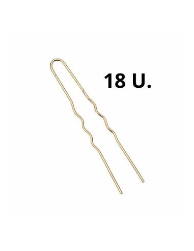 Horquilla Invisible Ondulada Rubia Susan 6 Cm 18 Uds Asuer