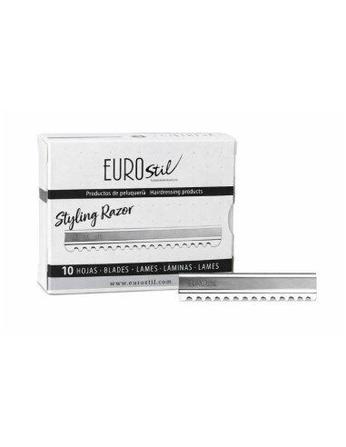 Eurostil Cuchillas Styling Razor 10 Hojas Recambio