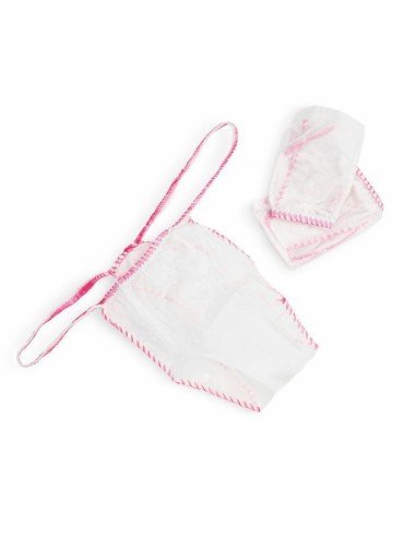 Uso Profesional Tanga Desechable Señora Blanco Unidad Envasado Individual