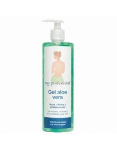 Uso Profesional Gel Post Depilación Aloe Vera 500 Ml Con Dosificador